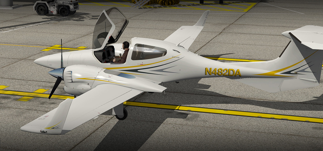 スポーツ PLANES DA42 TWIN STAR XPLANE – Carenado