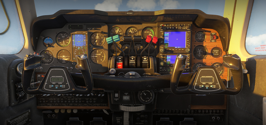 Beechcraft Baron B55 Cockpit